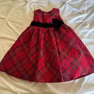 Gymboree red plaid dress Size 4T